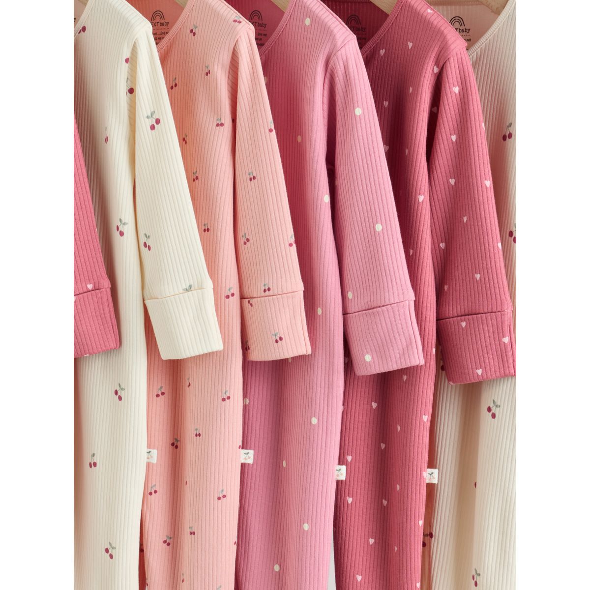 Dors-bien bébé, lot de 7 imprimé cerise rose, NEXT