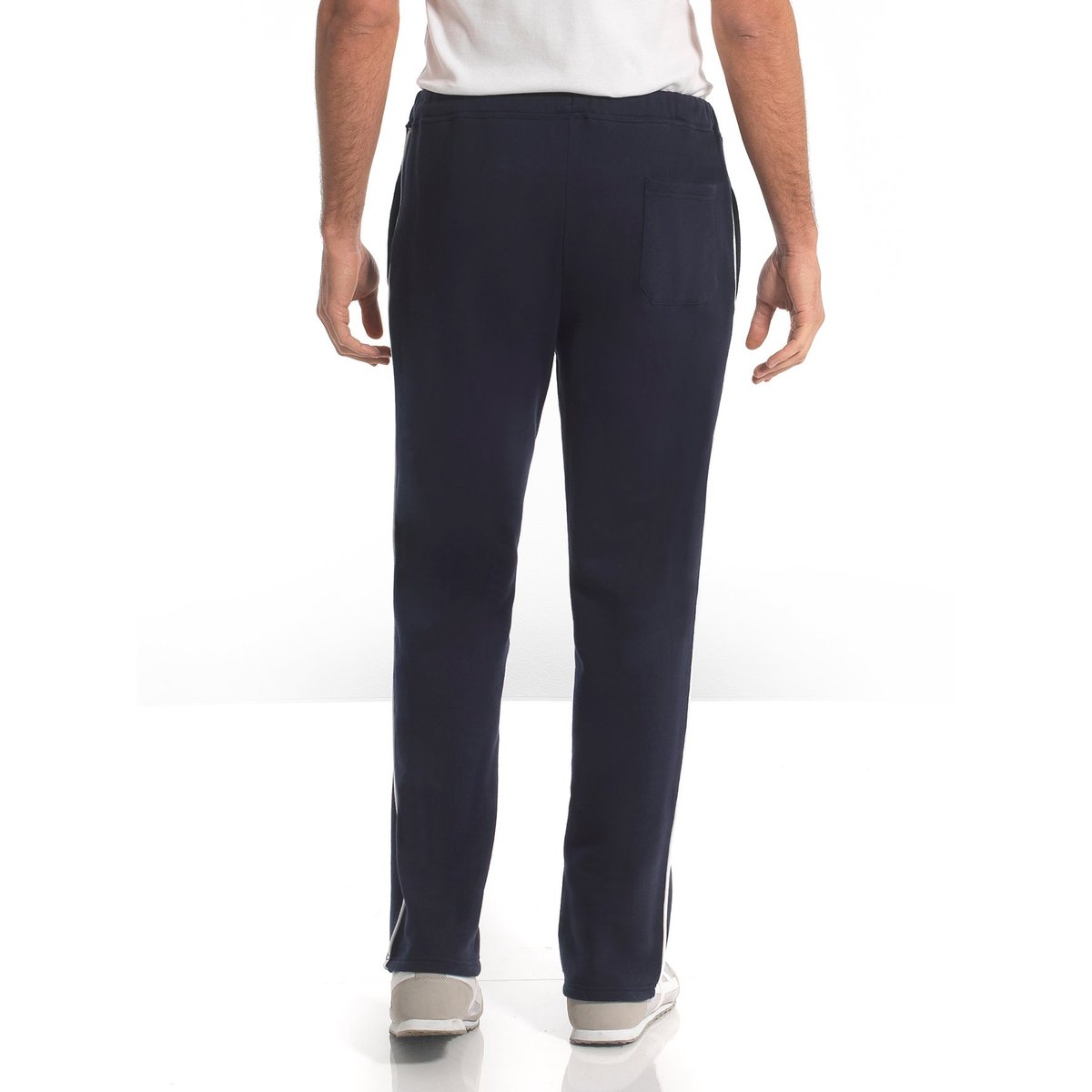 Pantalon de détente en molleton gratté marine, DAXON