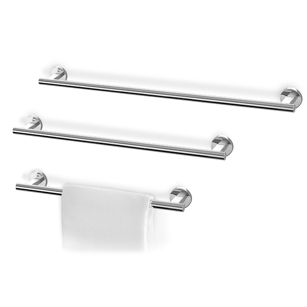 Toalheiro Scala, ZACK inox brilhante, ZACK