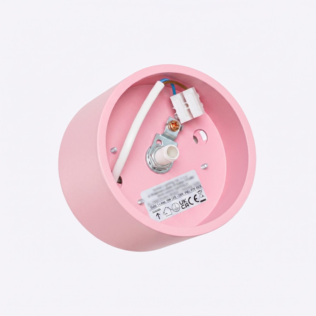 Plafonnier Aluminium Rose Gx53 1 MODO rose, EDEN