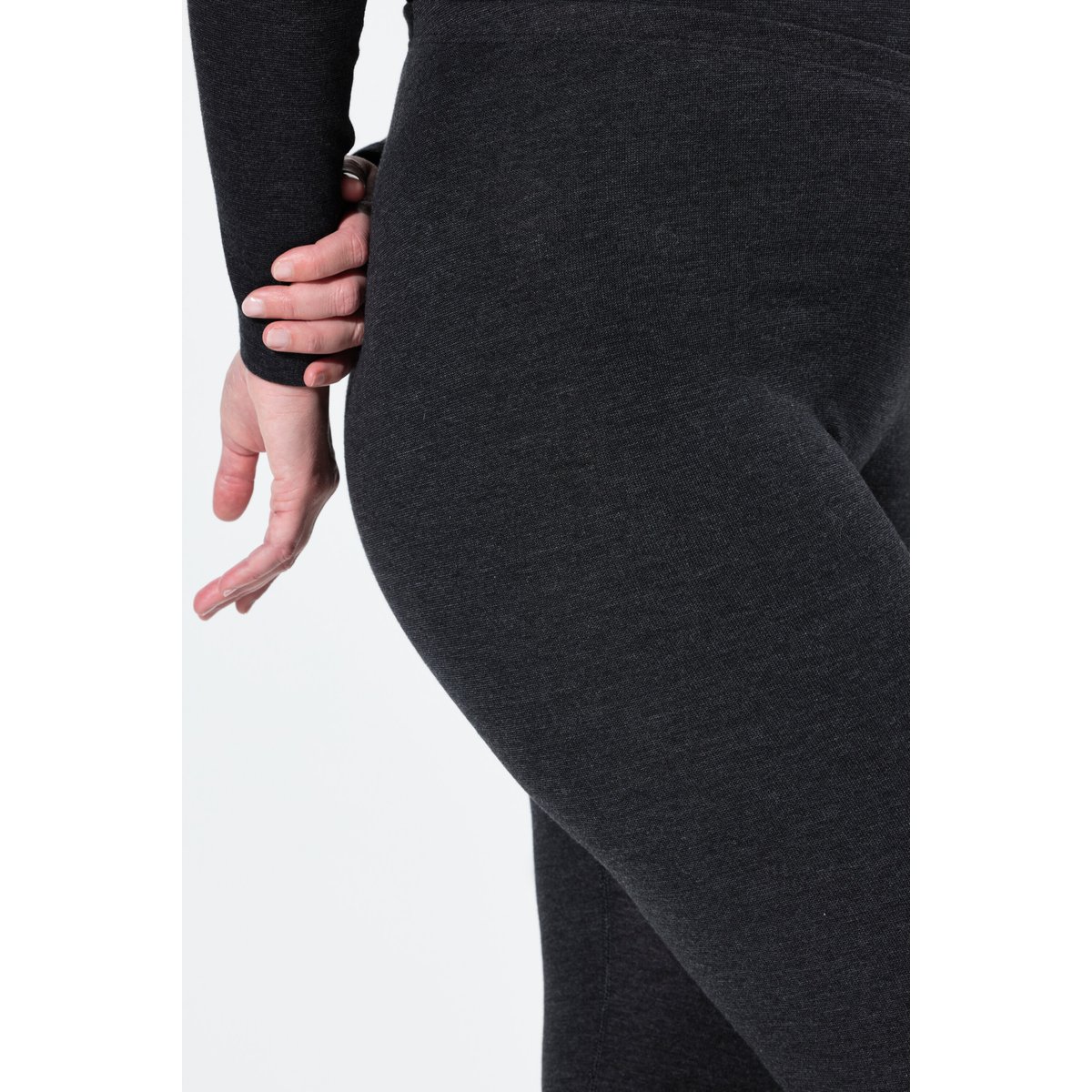 Legging thermique slim à taille élastique noir, ULLA POPKEN