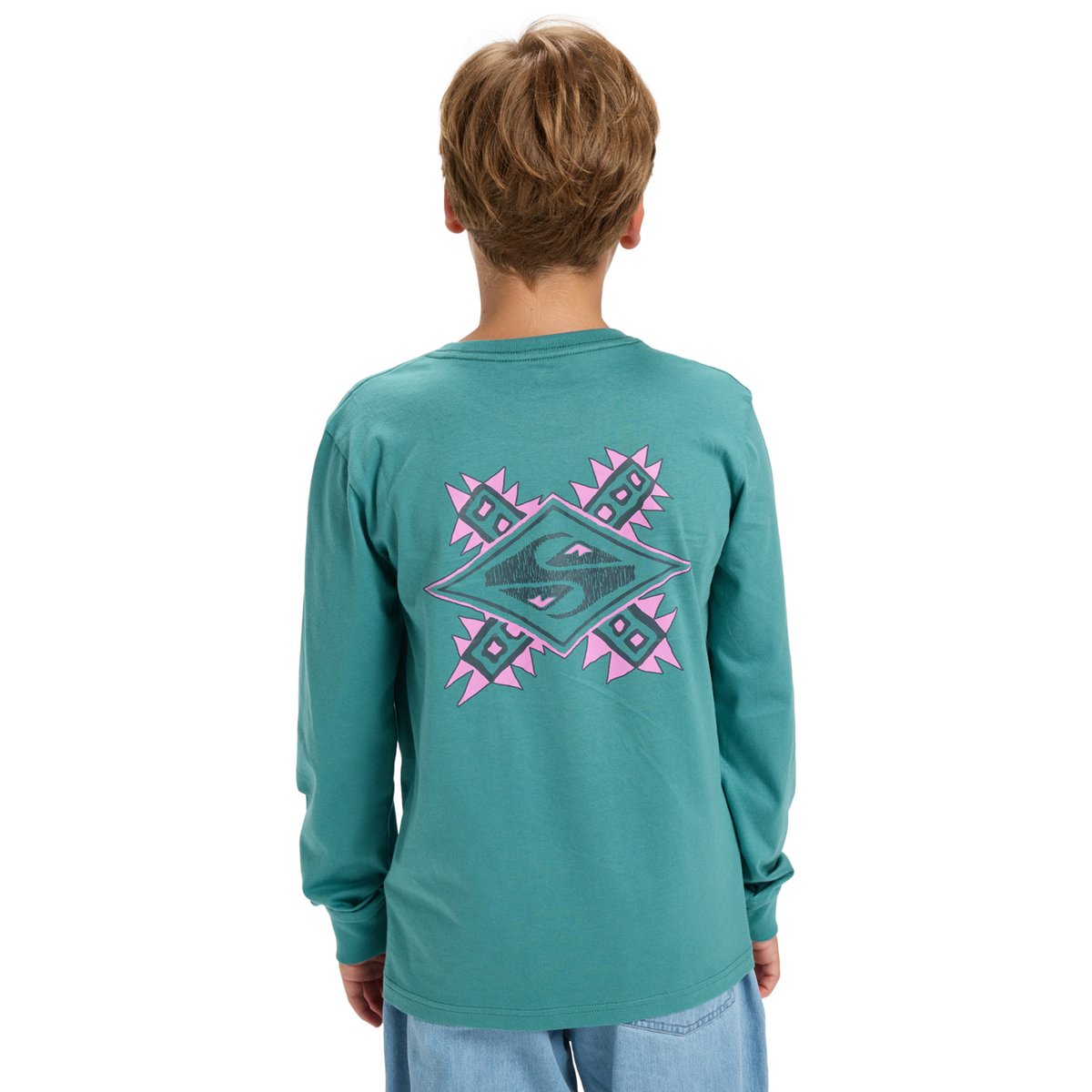 T-shirt manches longues EV SWELL OVATION vert deep sea, QUIKSILVER