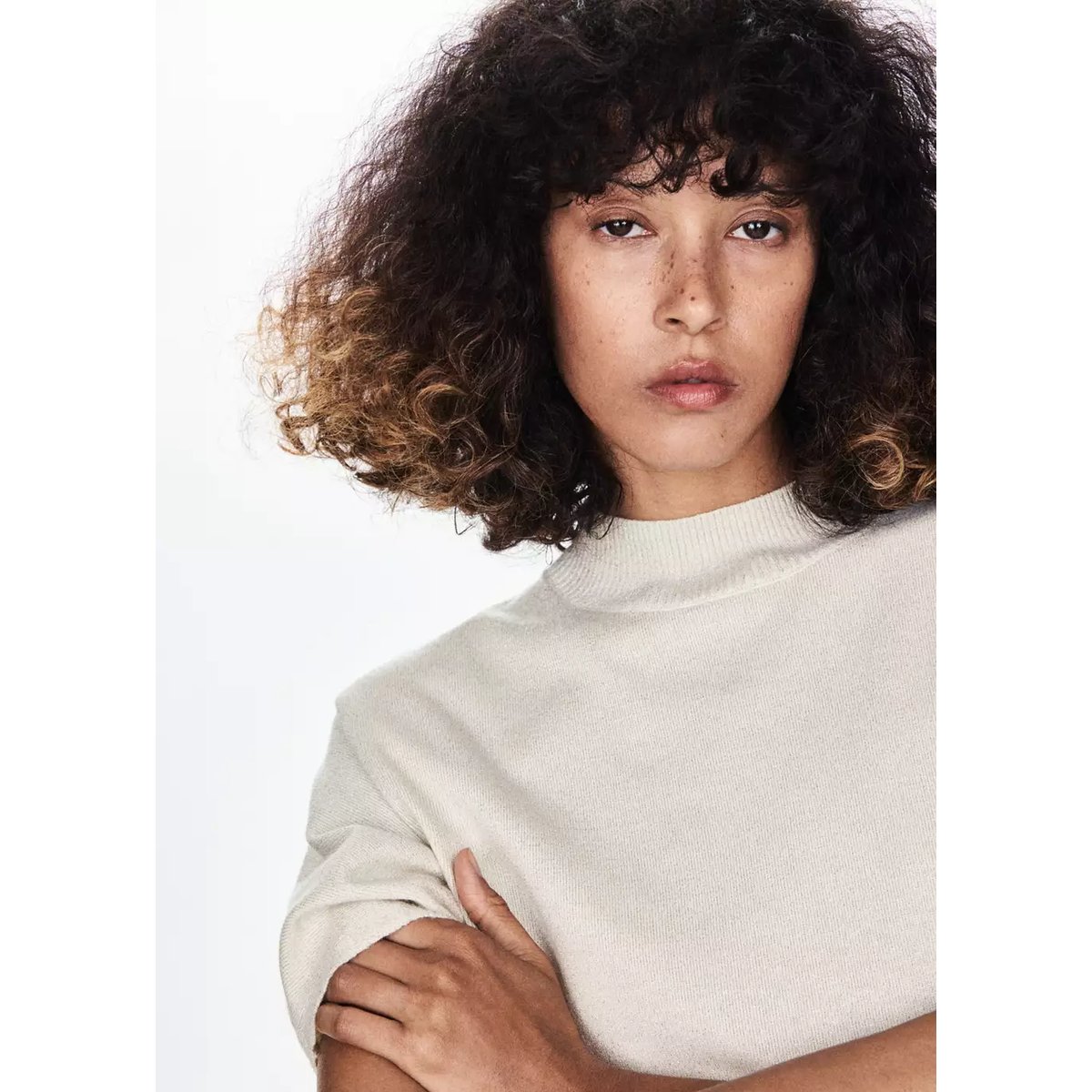 Pull-over manches courtes or, MANGO