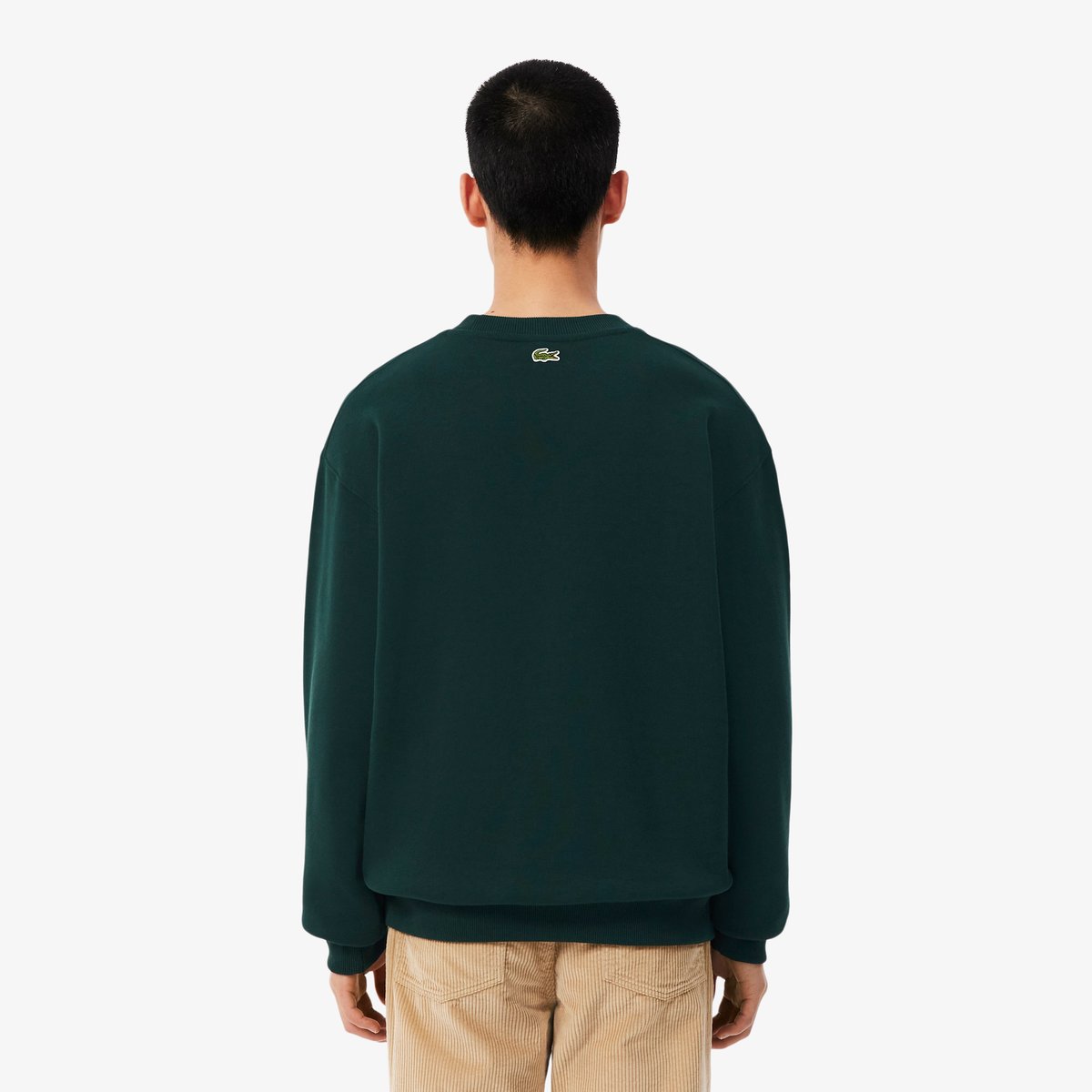Sweatshirt coton fabriqué en France vert-yzp, LACOSTE