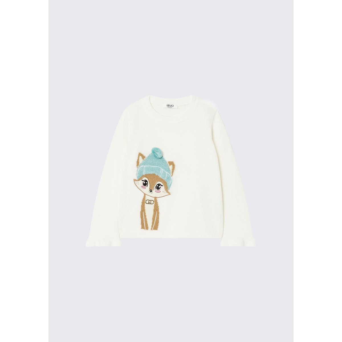 T-shirt en jersey imprimé blanc, LIU JO