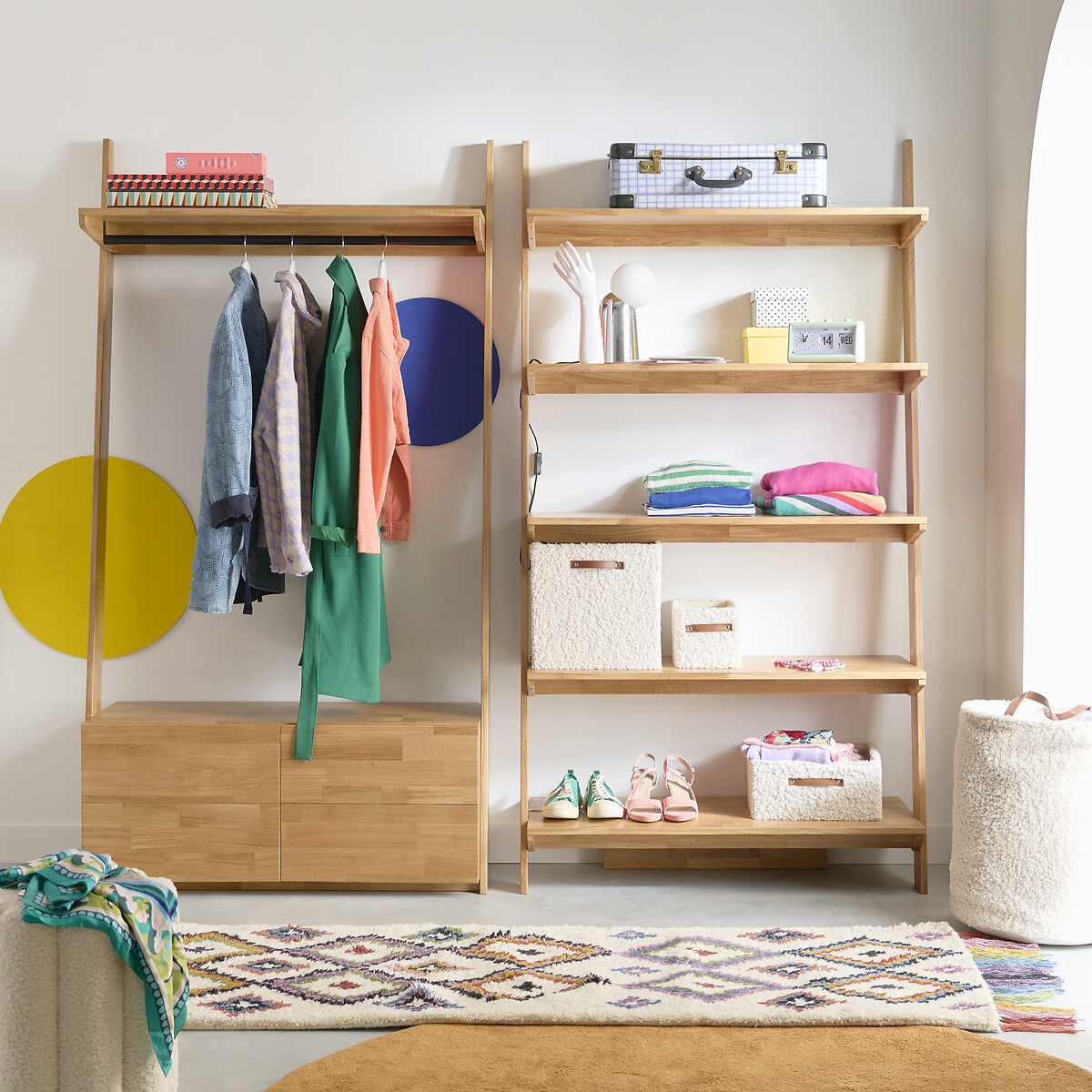 Panier à linge bouclette, Boklio ecru, LA REDOUTE INTERIEURS
