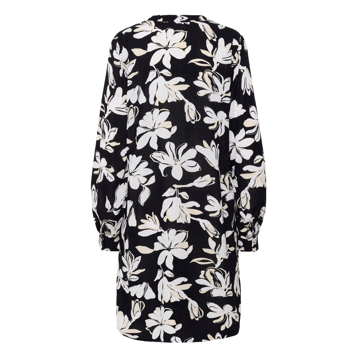 Dress noir/blanc floral, KAFFE