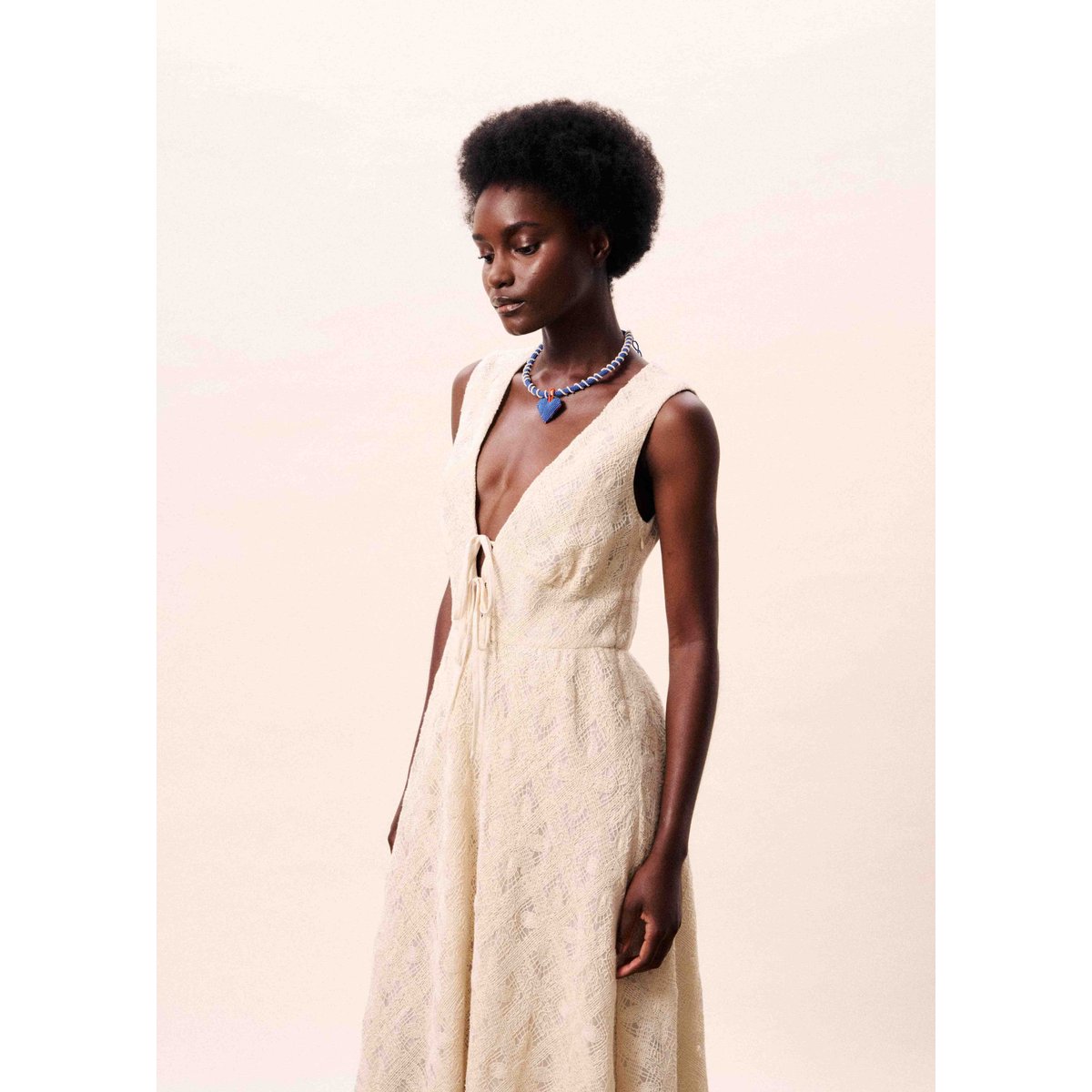 Robe FLORIPA beige crème, FRNCH