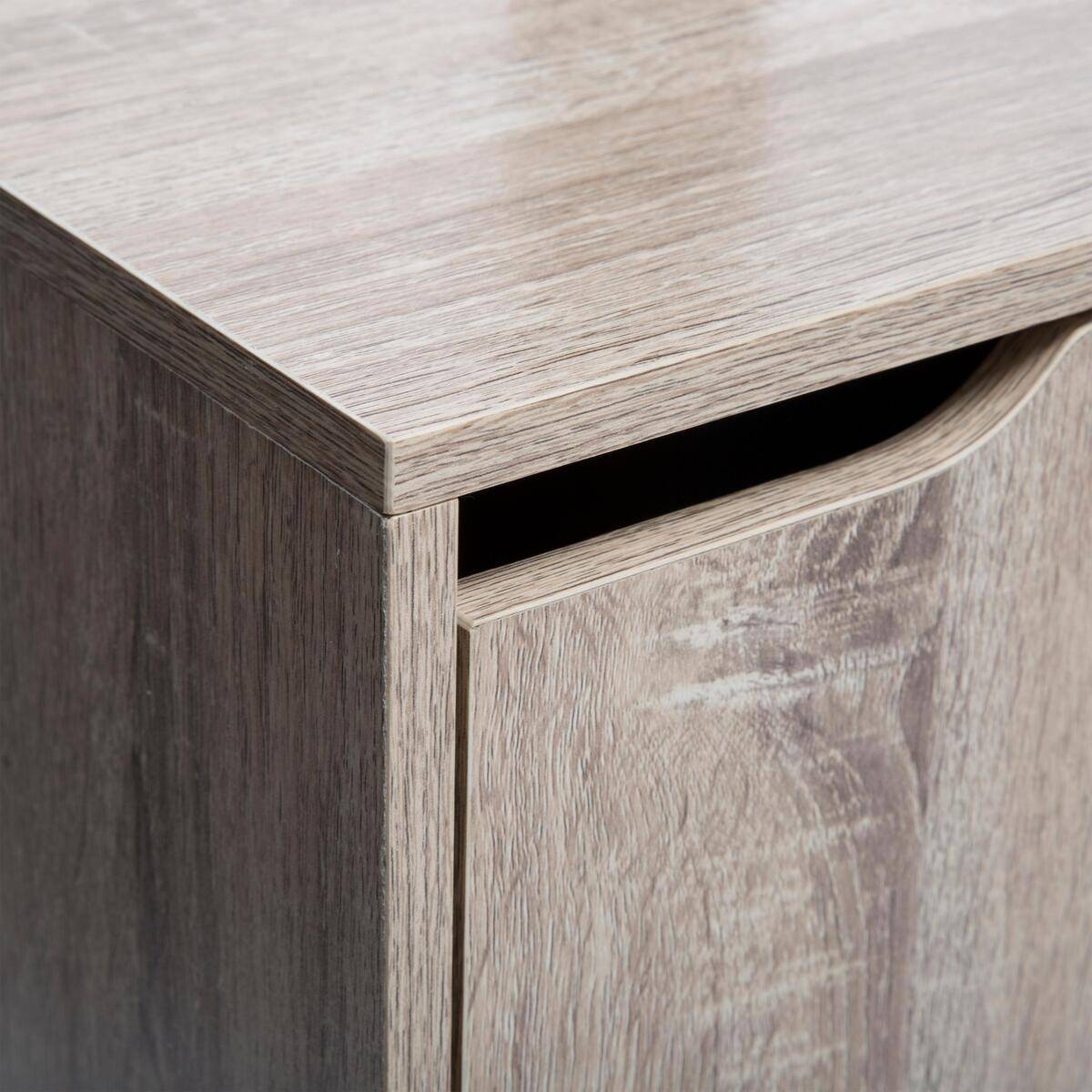 Porte-manteau effet chêne en métal et bois CEDA noir, 5FIVE SIMPLY SMART