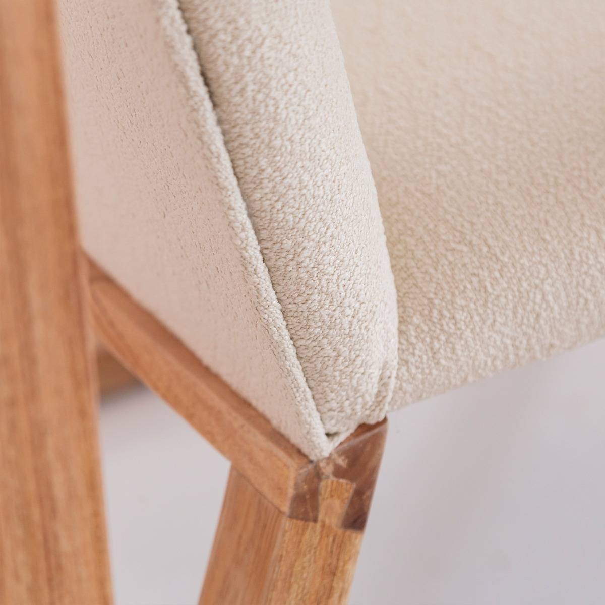 Fauteuil en bois de mindy SUZIE blanc, MADE IN MEUBLES 