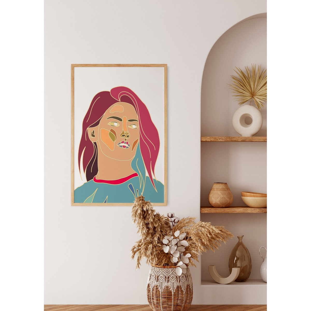 Affiche Sketch Women blanc, L'AFFICHERIE