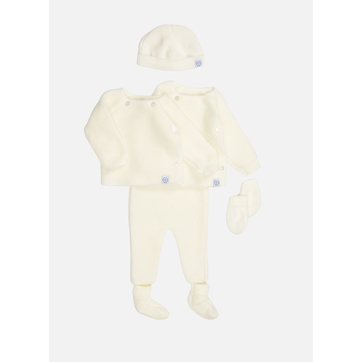 Coffret de naissance - kit maternité complet ecru / ecru, LA MANUFACTURE DE LAYETTE