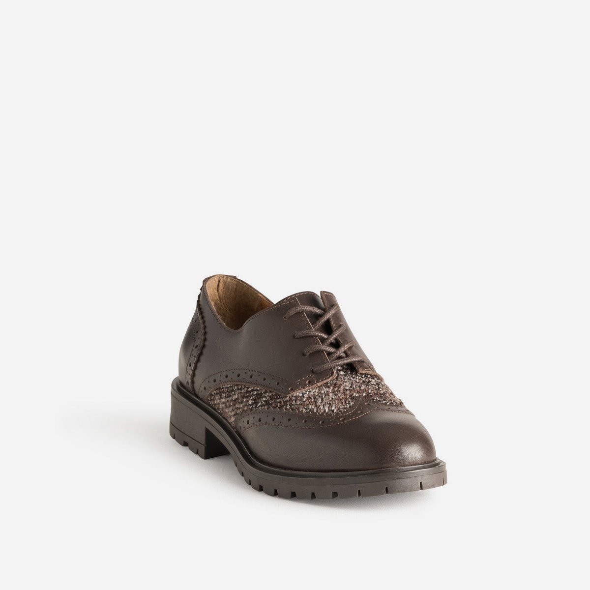 Derby en cuir FLAVIE chocolat, ERAM