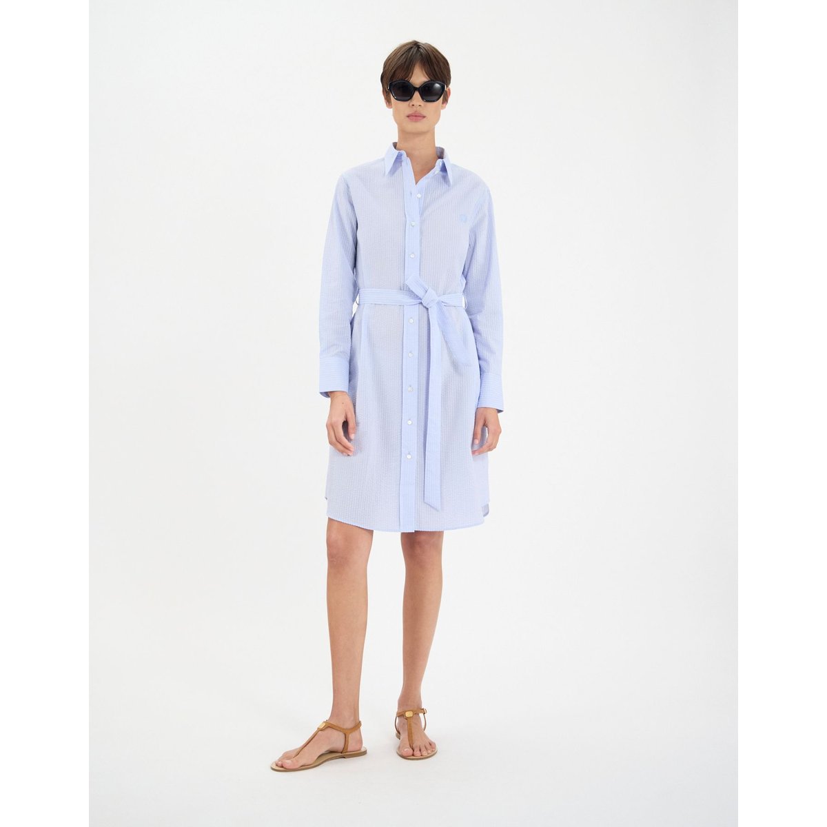 Robe Amour en coton bleu clair baby blue, INES DE LA FRESSANGE PARIS