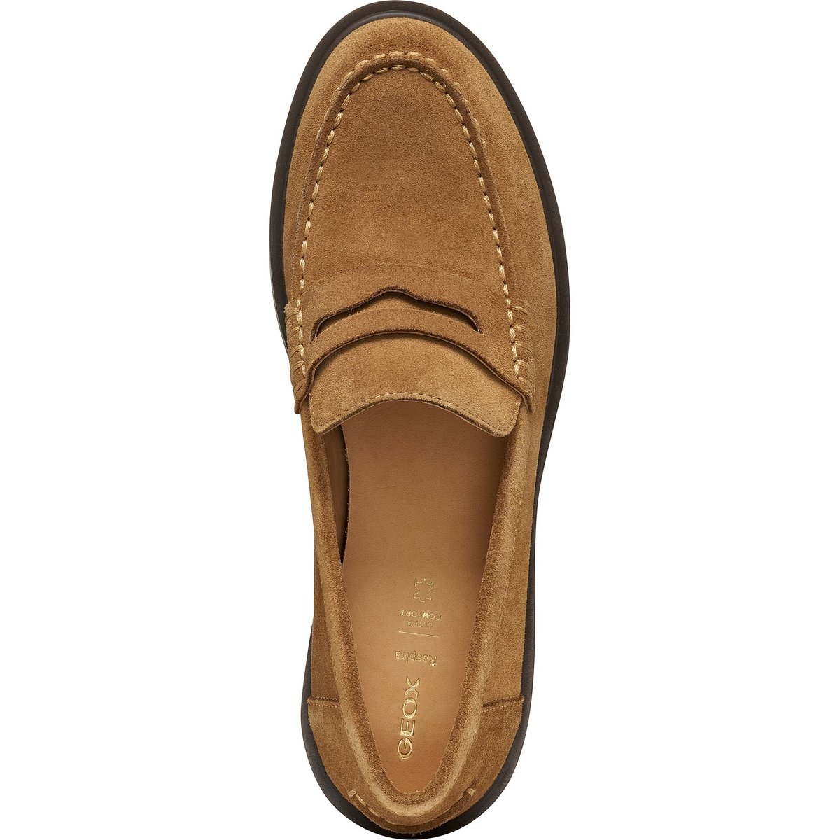 Mocassins D SPHERICA EC1 B noisette, GEOX