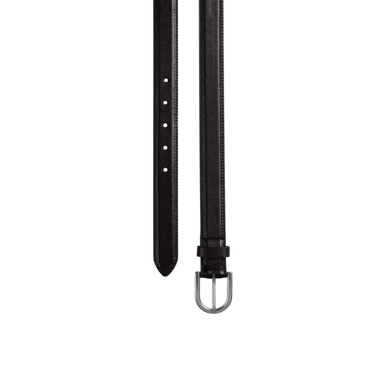 Ceinture modèle Jill en cuir de vachette souple noir, MARC O'POLO