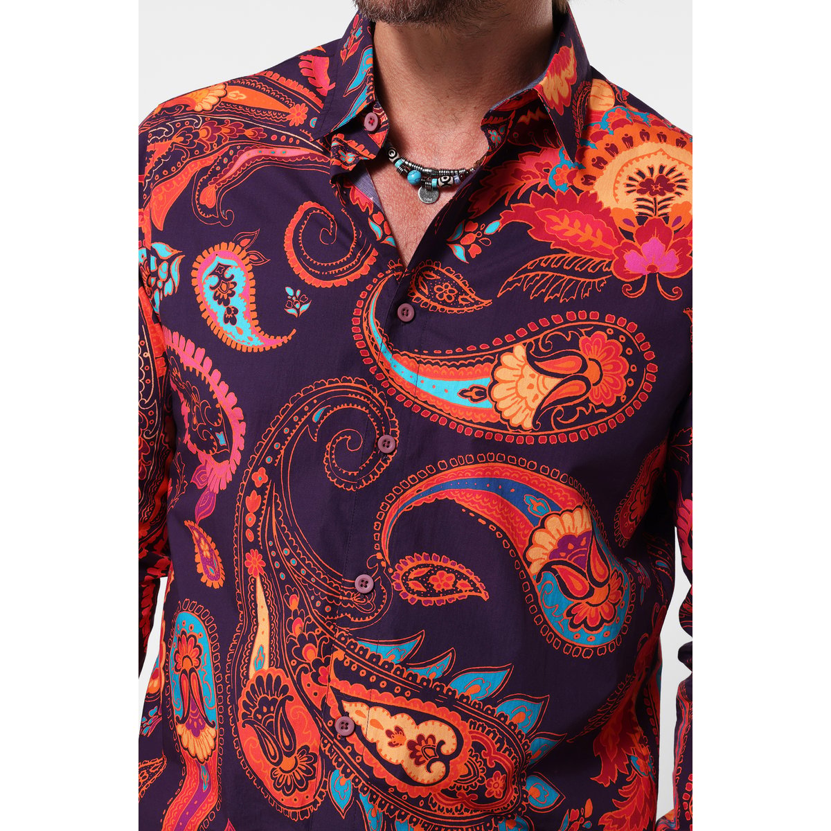 Chemise Audacieuse Motif Cachemire multicolore, JOE BROWNS