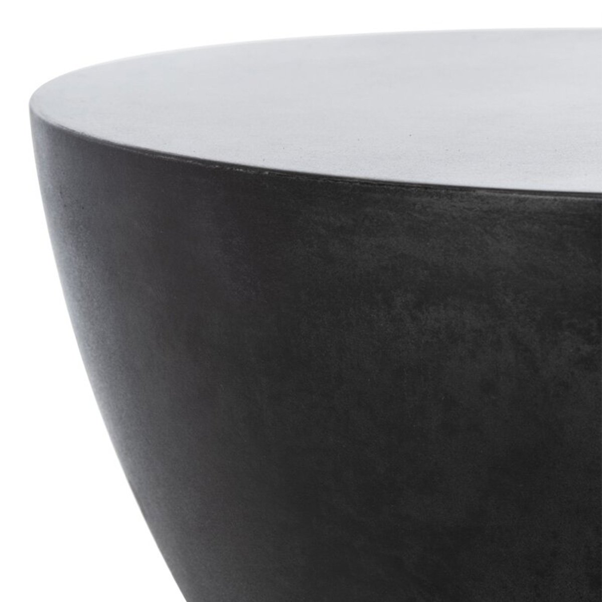 Table d'appoint sablier ø37cm - Effet ciment noir - NERO noir, MAISON AUBERTIN