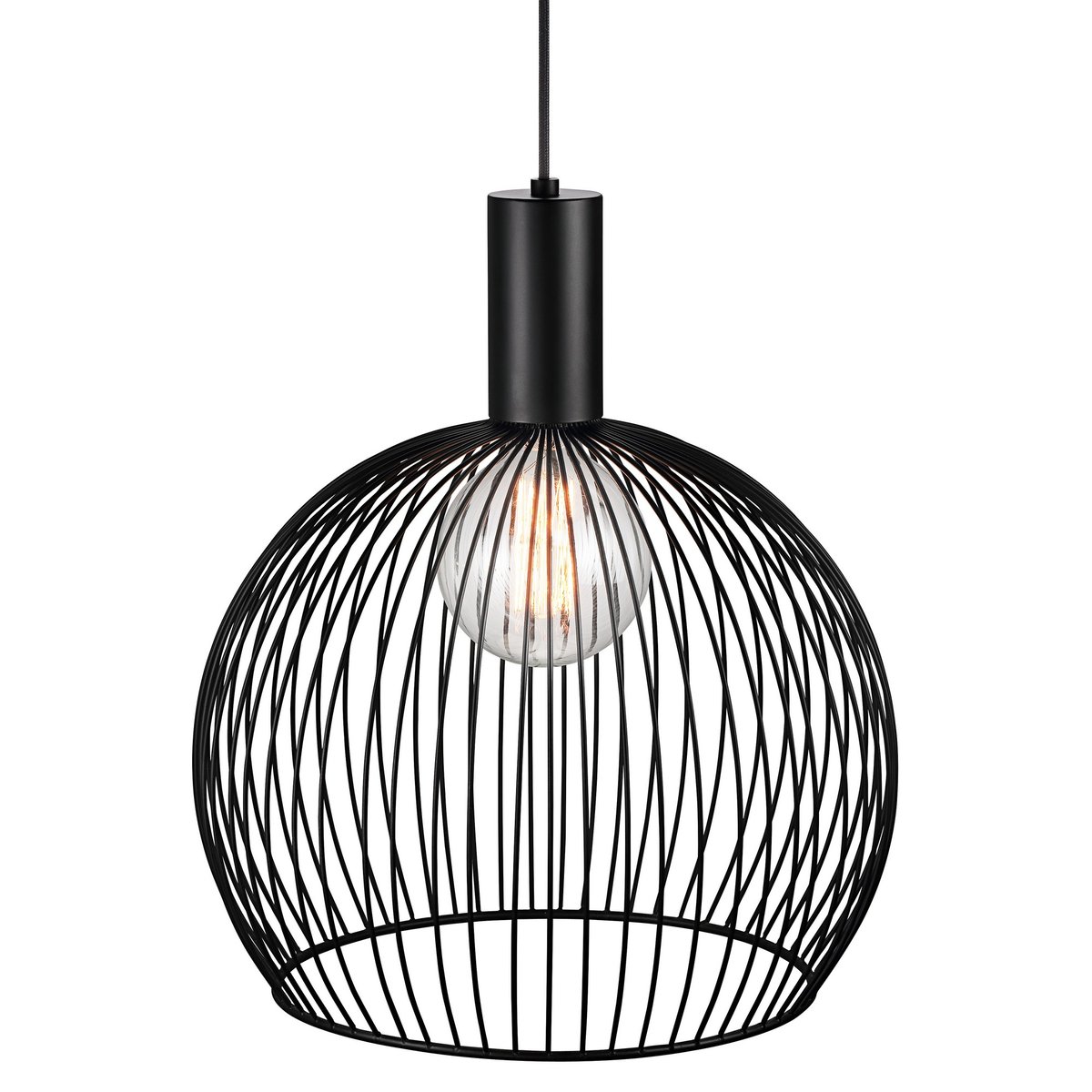 Suspension minimaliste en métal, AVER noir, DESIGN FOR THE PEOPLE