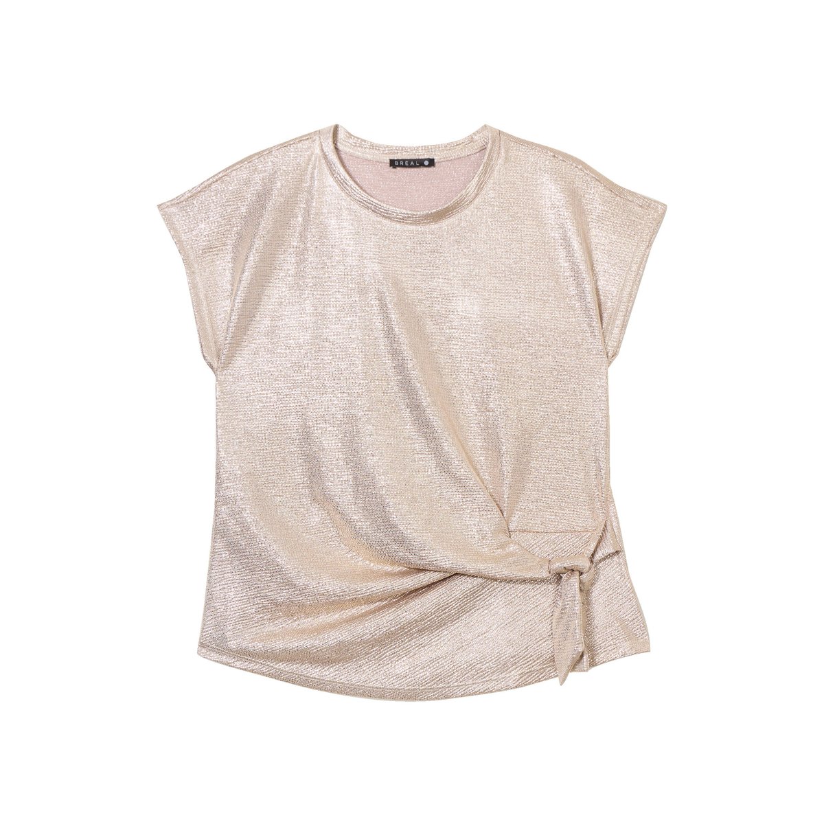 T-shirt manches courtes doré couleur or, BREAL