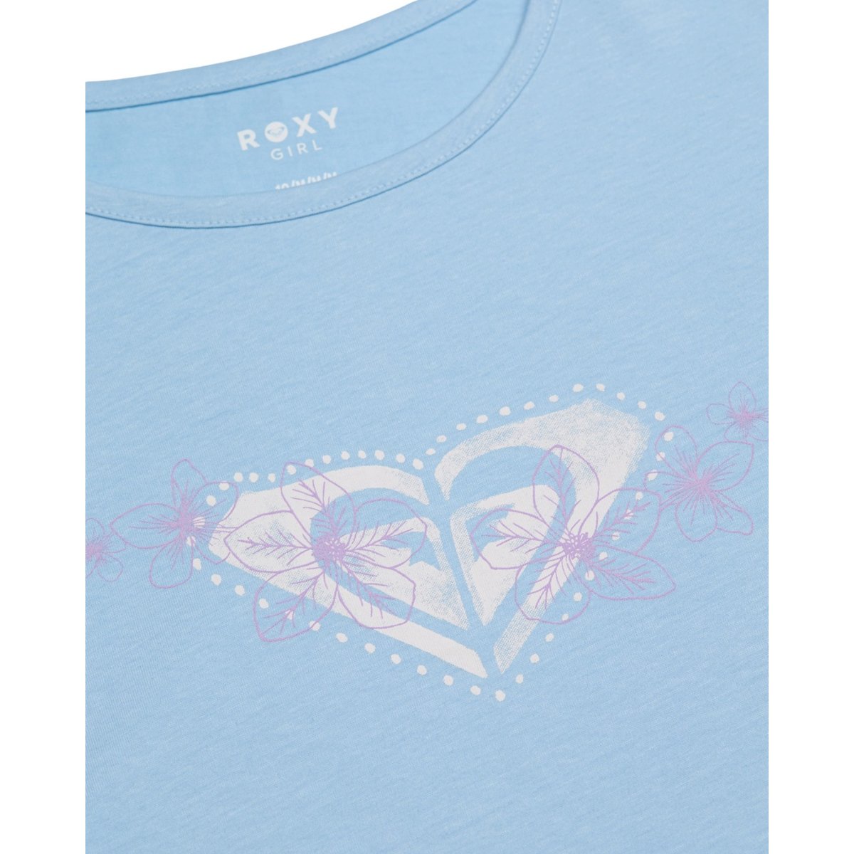 T-Shirt, manches courtes, col rond, . bleu cerulean, ROXY