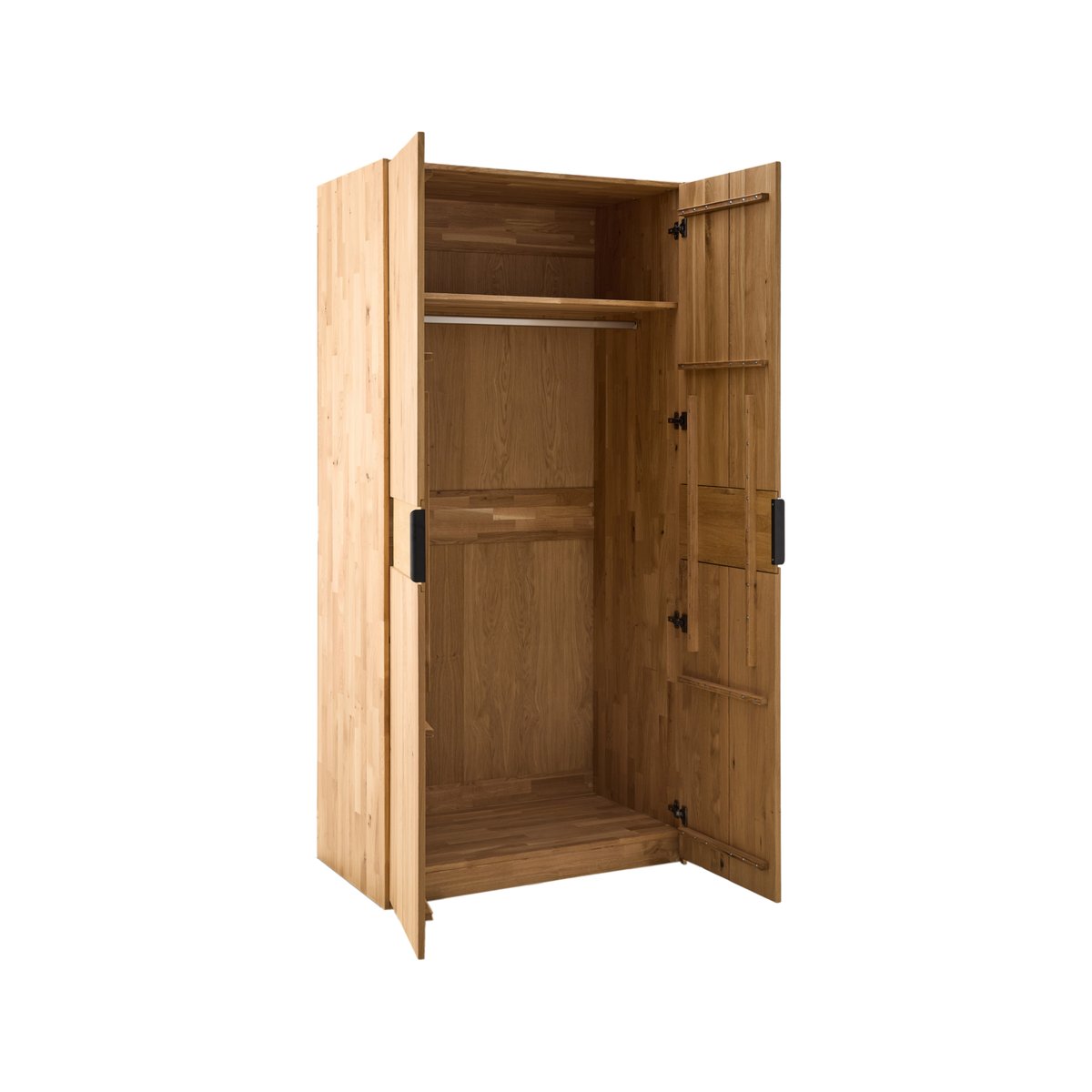 Armoire chêne massif 2 portes - CONOR bois clair, CAMIF