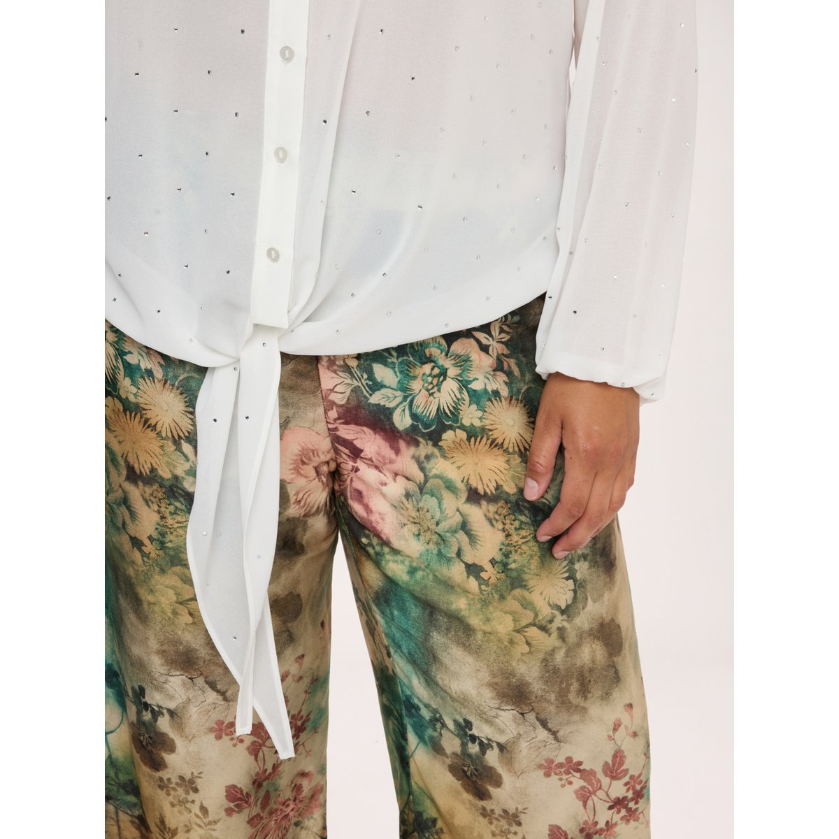 Chemise avec points lumineux blanc, FIORELLA RUBINO
