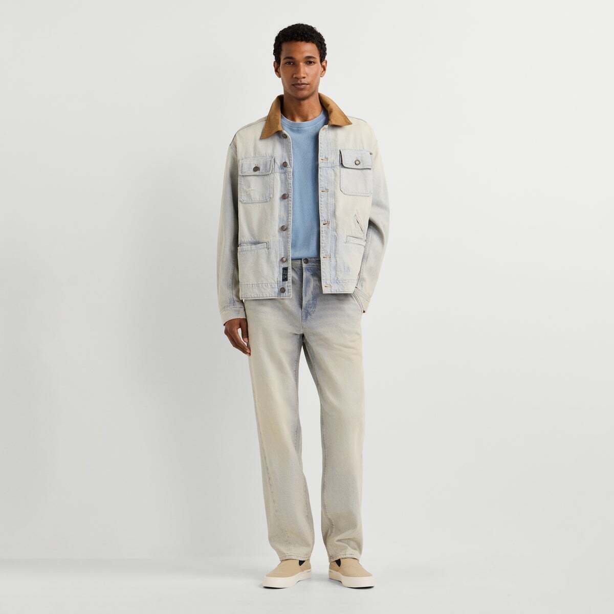 Helix - Jean Coupe Large, Taille Basse 12 oz gris rigide denim, PEPE JEANS