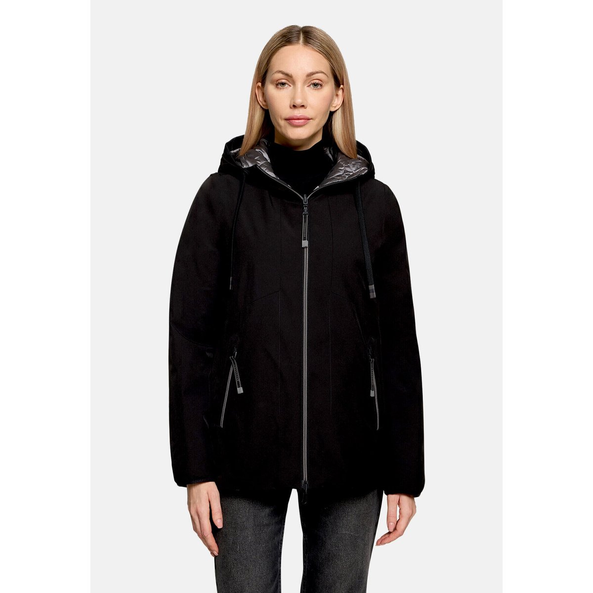 Veste réversible à capuche noir, BETTY BARCLAY