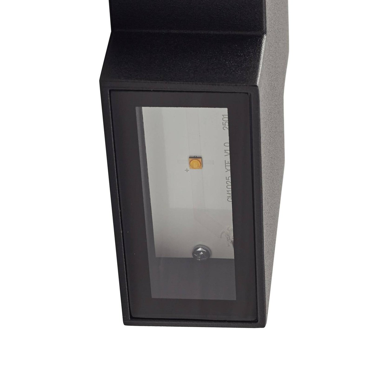 Applique extérieure en aluminium moderneLED noir, LINDBY