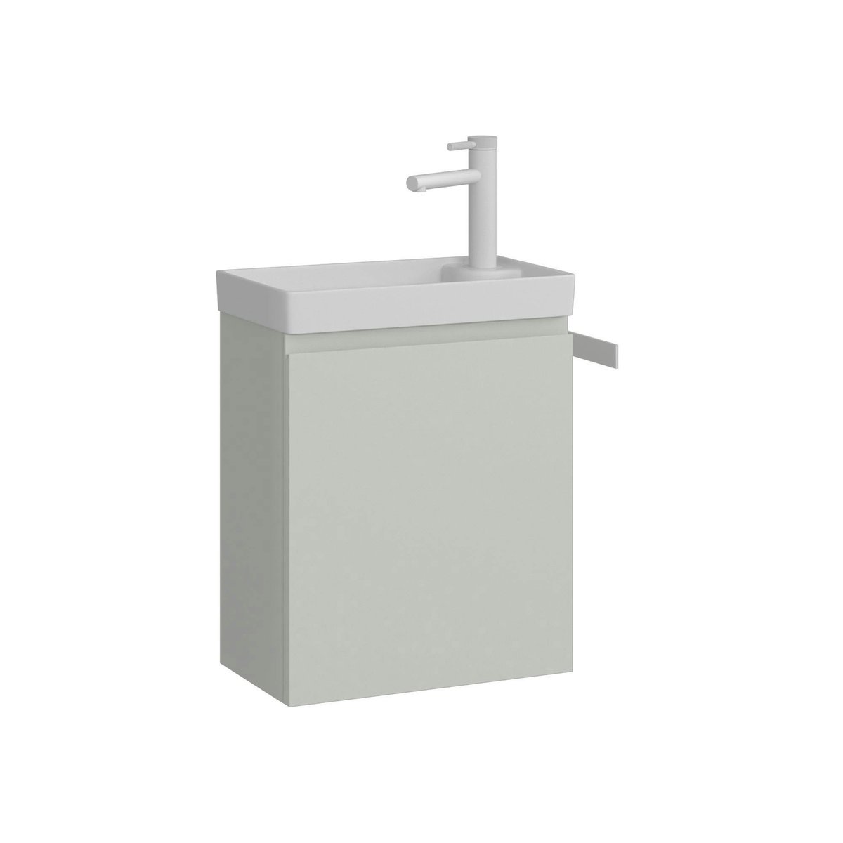 Meuble lave-mains suspendu 1 porte IRIS cachemire, PIER IMPORT