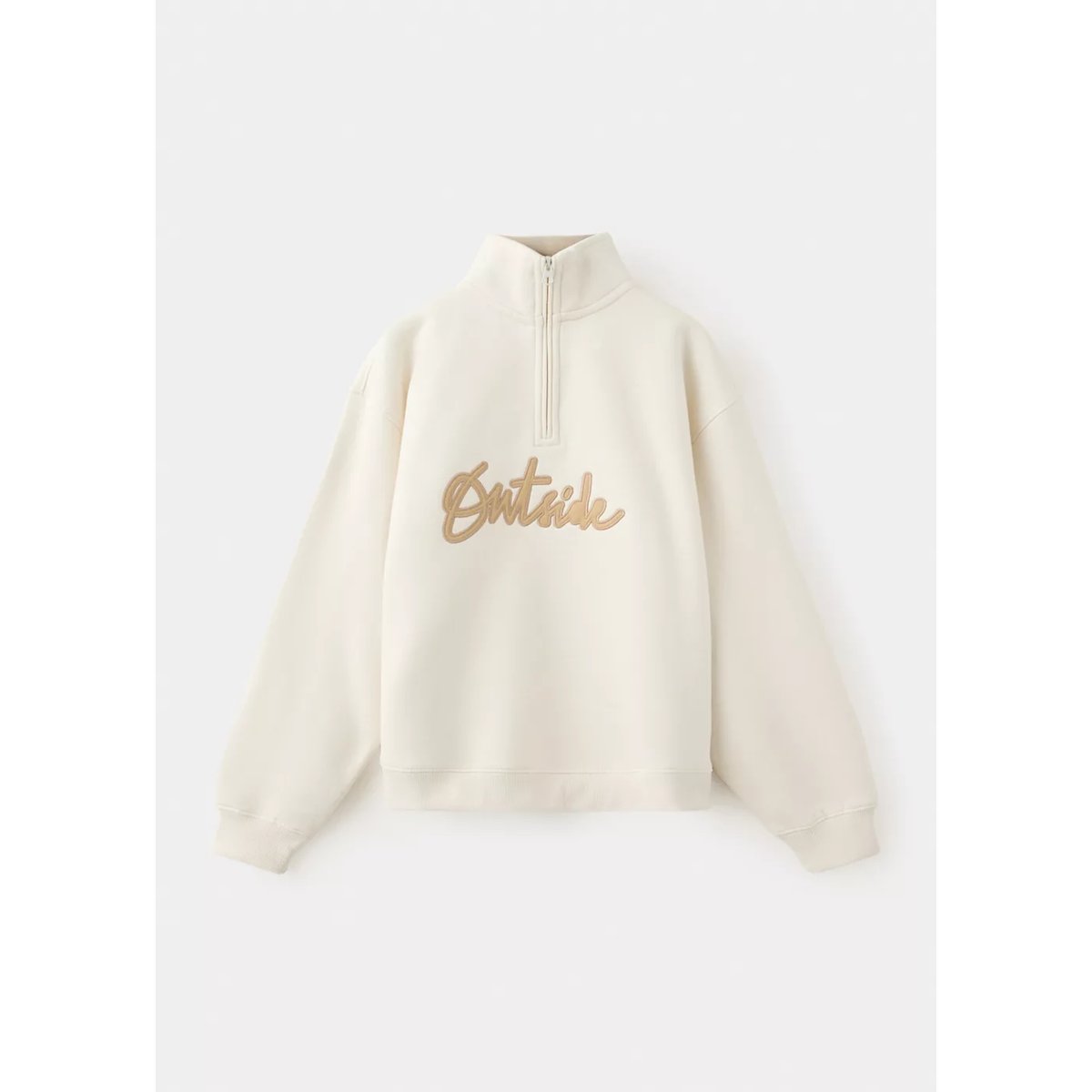 Sweat-shirt détail brodé sable, MANGO KIDS