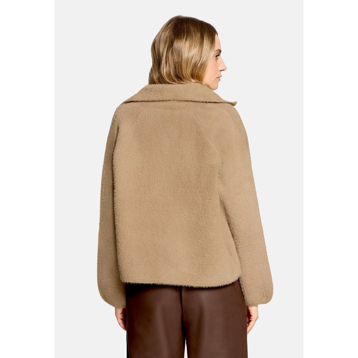 Cardigan en maille à col beige, BETTY BARCLAY