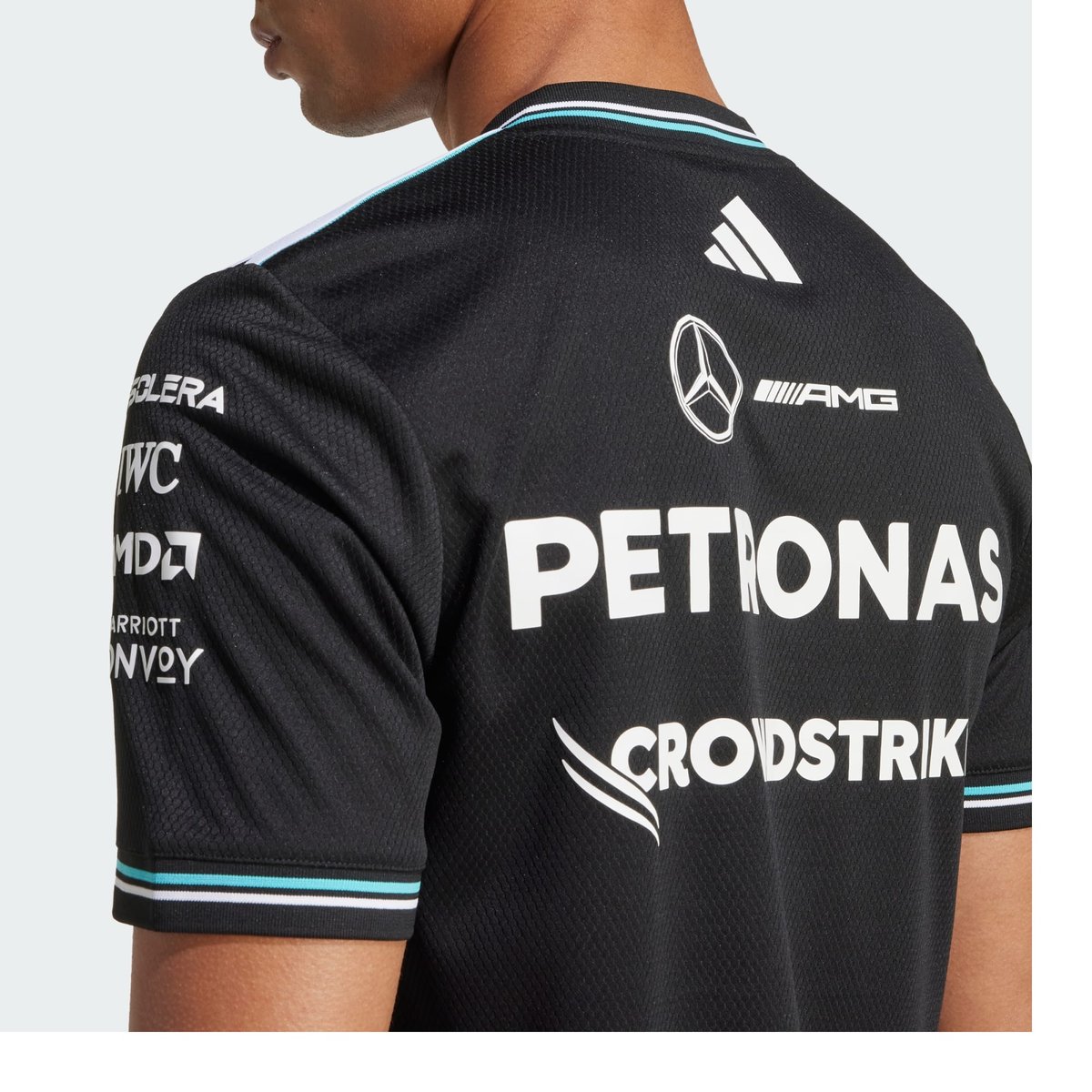 Maillot Pilote Authentique Mercedes - Amg Petronas Formula One Team Maillot Pilote Authentique Mercedes - Amg Petronas Formula One Team black / white, adidas Performance