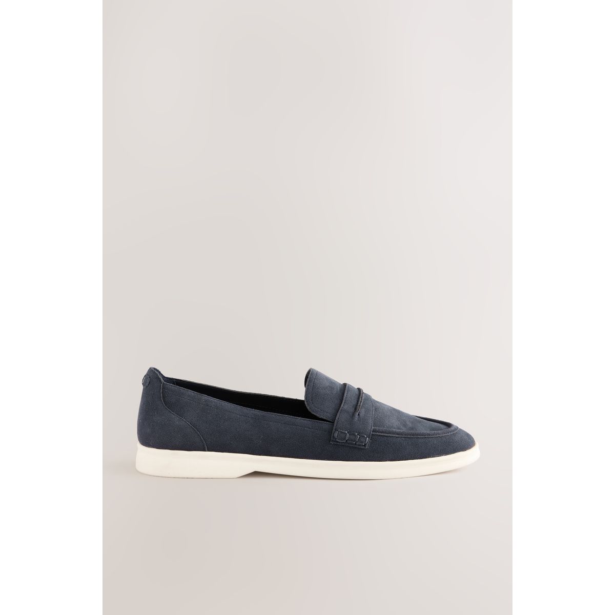 Mocassins à bout rond bleu marine, NEXT