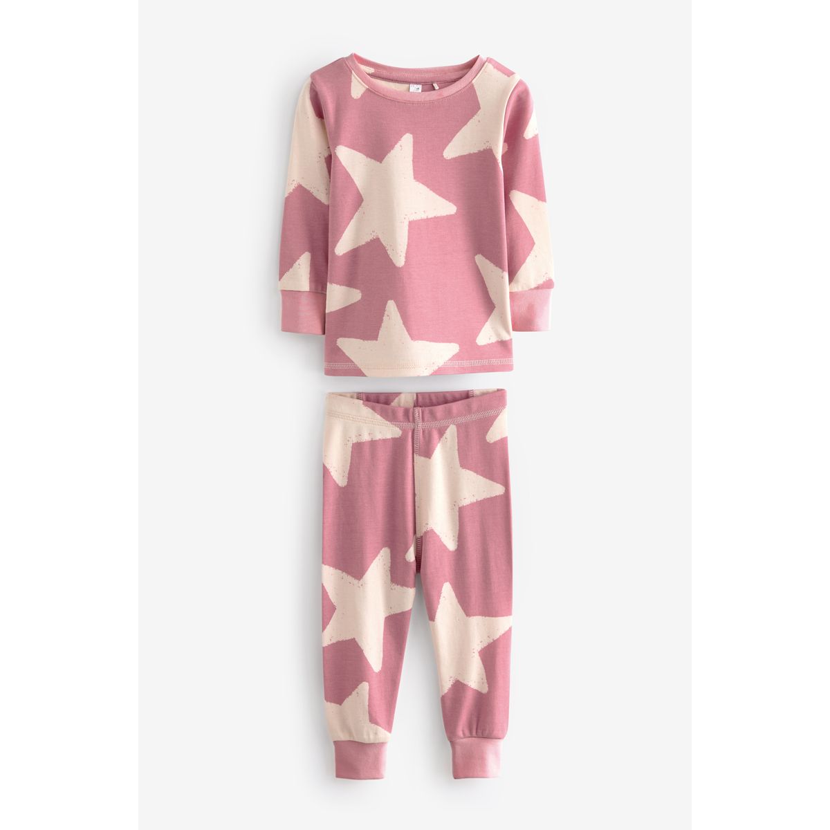 Pyjama confortable à étoile, lot de 3 rose/blanc, NEXT