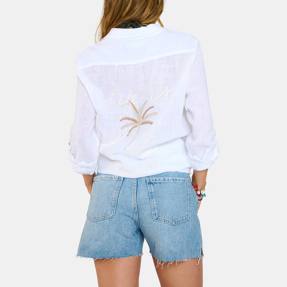 Chemise Garel - ZELENA blanc, BANANA MOON