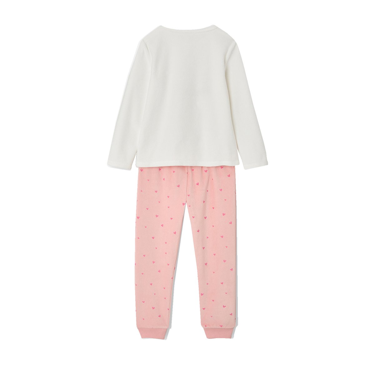 Pyjama velours écru, VERTBAUDET
