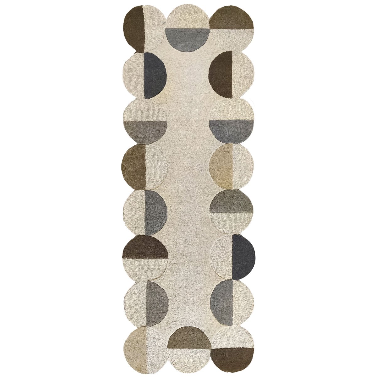 Tapis en laine de couloir MIA SCALLOP beige, FLAIR RUGS
