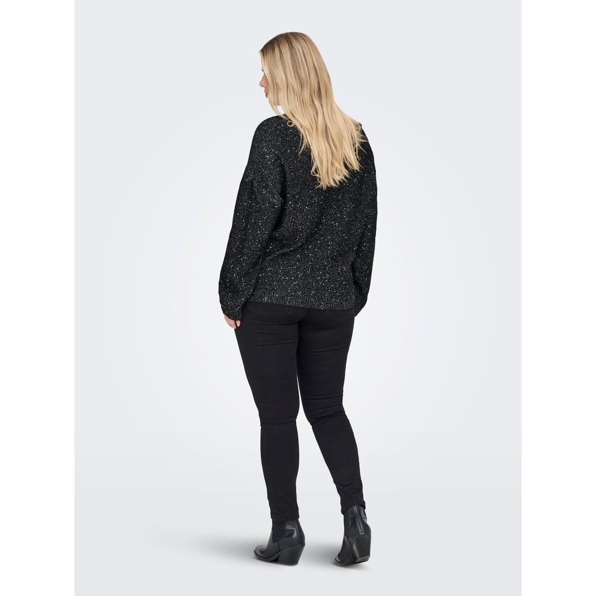 Pull En Maille noire - black, ONLY CARMAKOMA