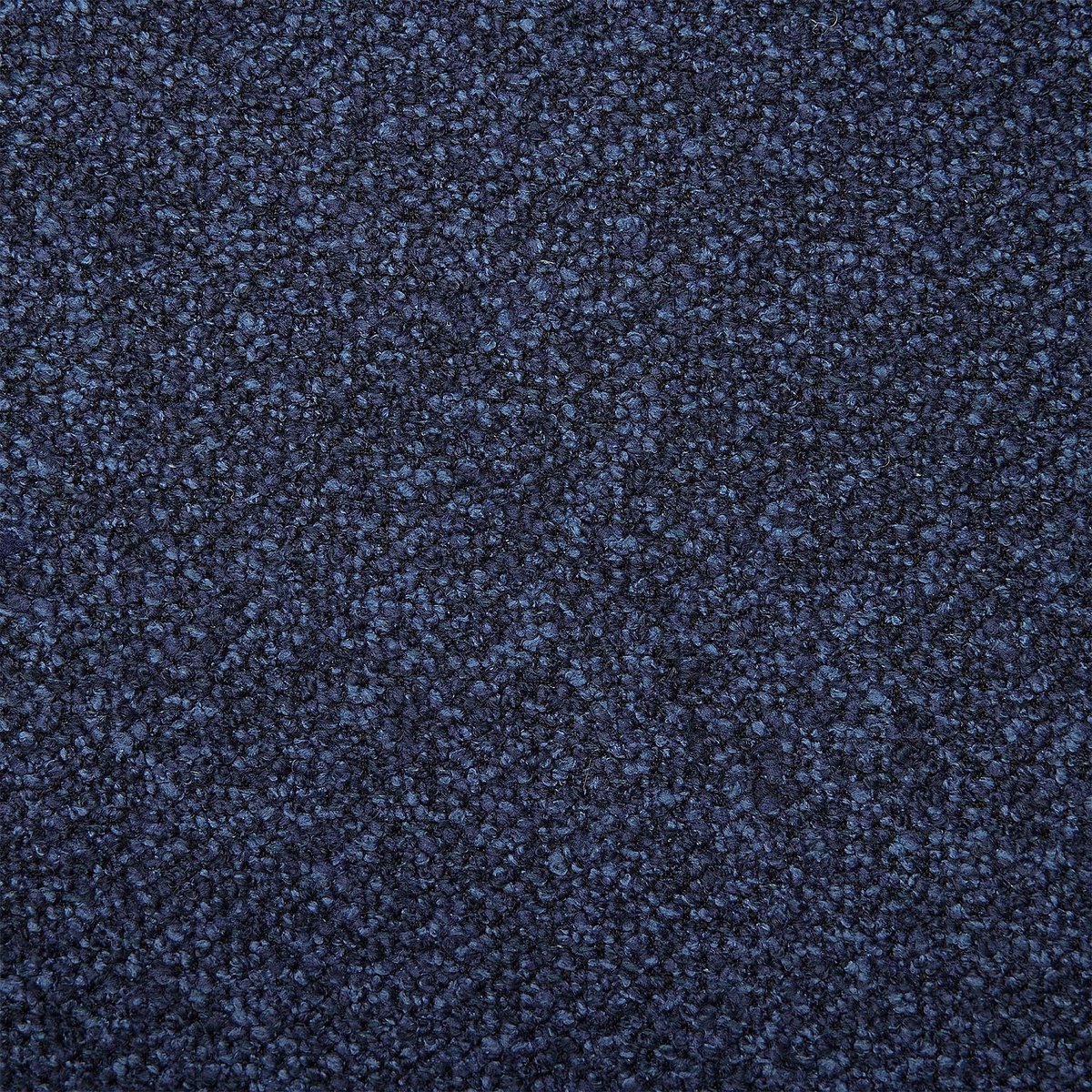 Canapé d'angle gauche en tissu texturé AUSTIN bleu nuit, HABITAT