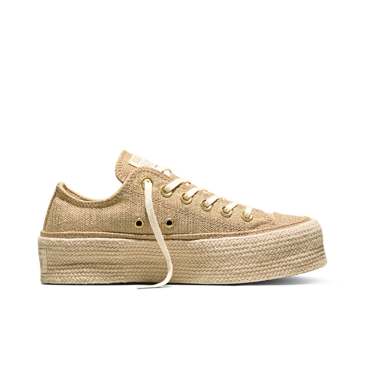 Chuck Taylor All Star Lift Espadrille Canvas Trainers golden yellow, CONVERSE