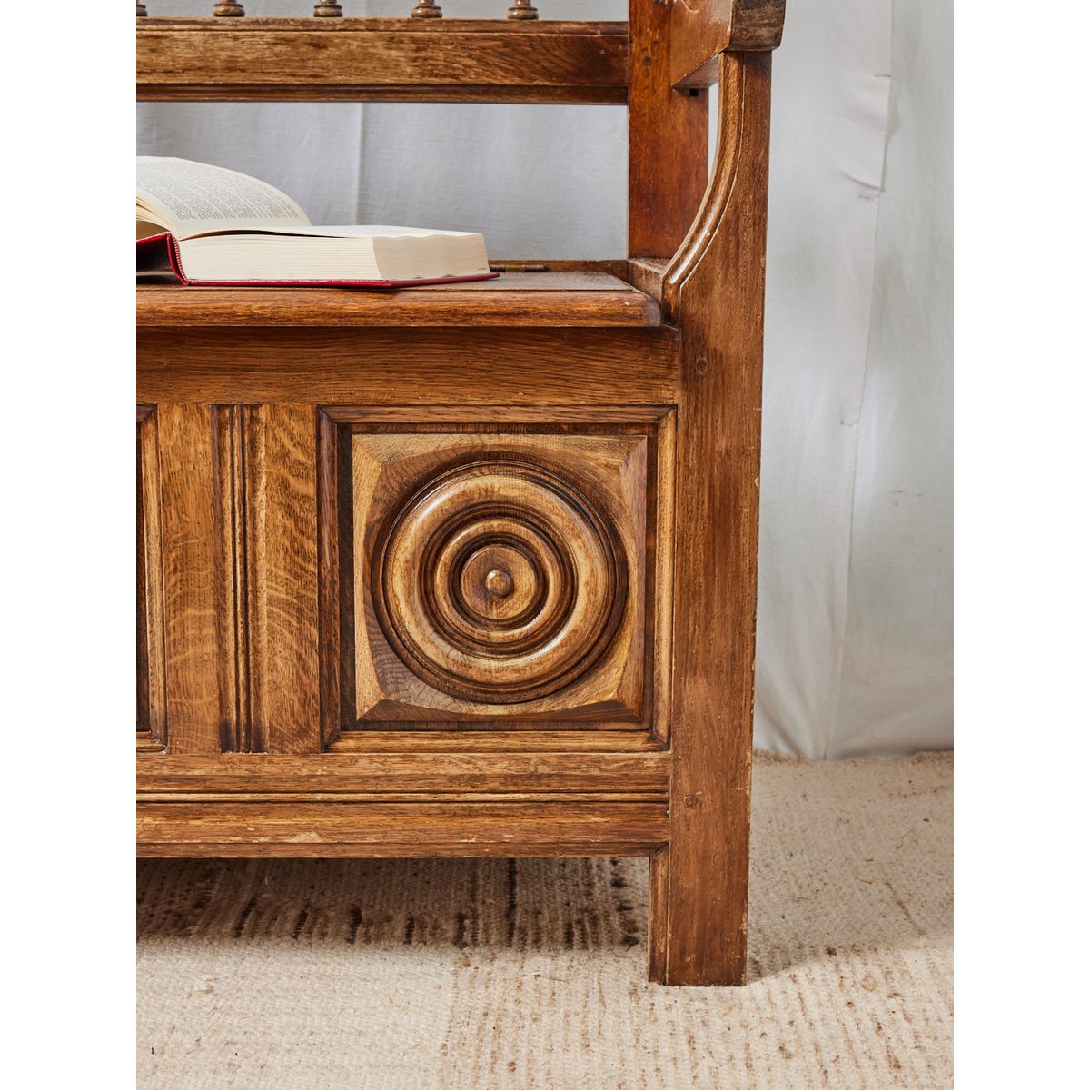 Banc en bois clair Antoine N°324 - Bon état bois clair, DEBONGOUT
