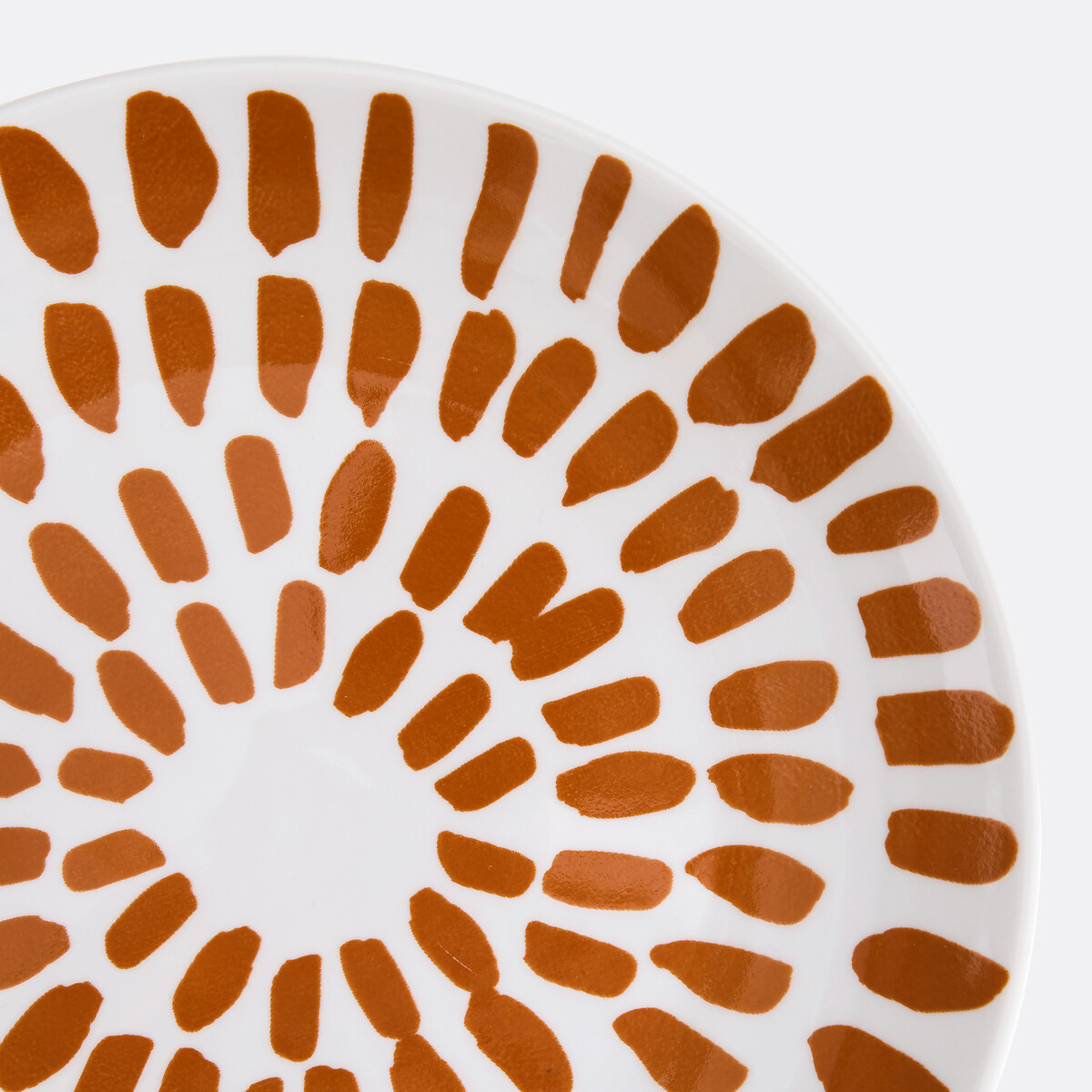 Set von 4 Desserttellern aus Steingut, RIVERI orange/gelb, LA REDOUTE INTERIEURS
