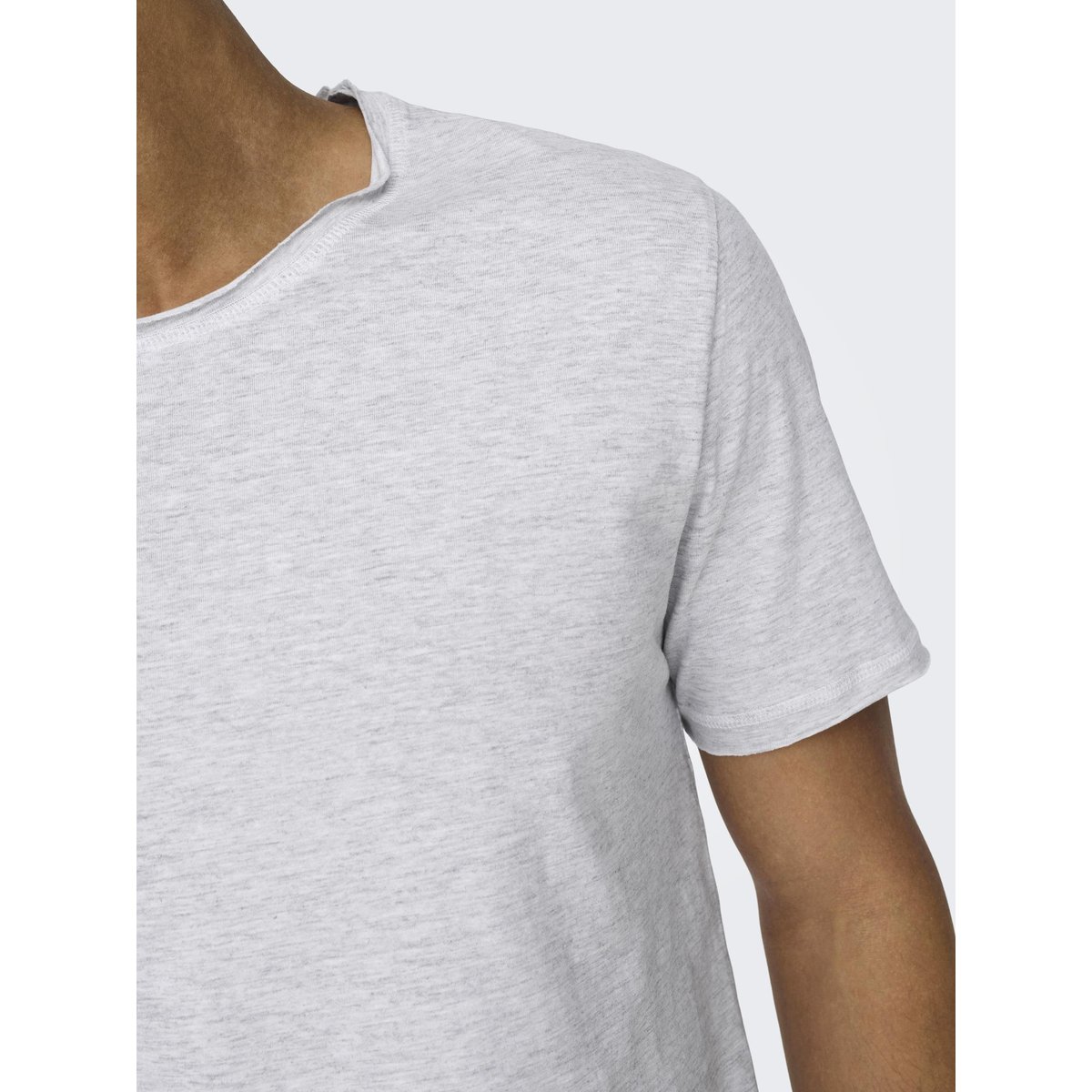 Tee Shirt Col Rond Uni, Manches Courtes white, ONLY & SONS