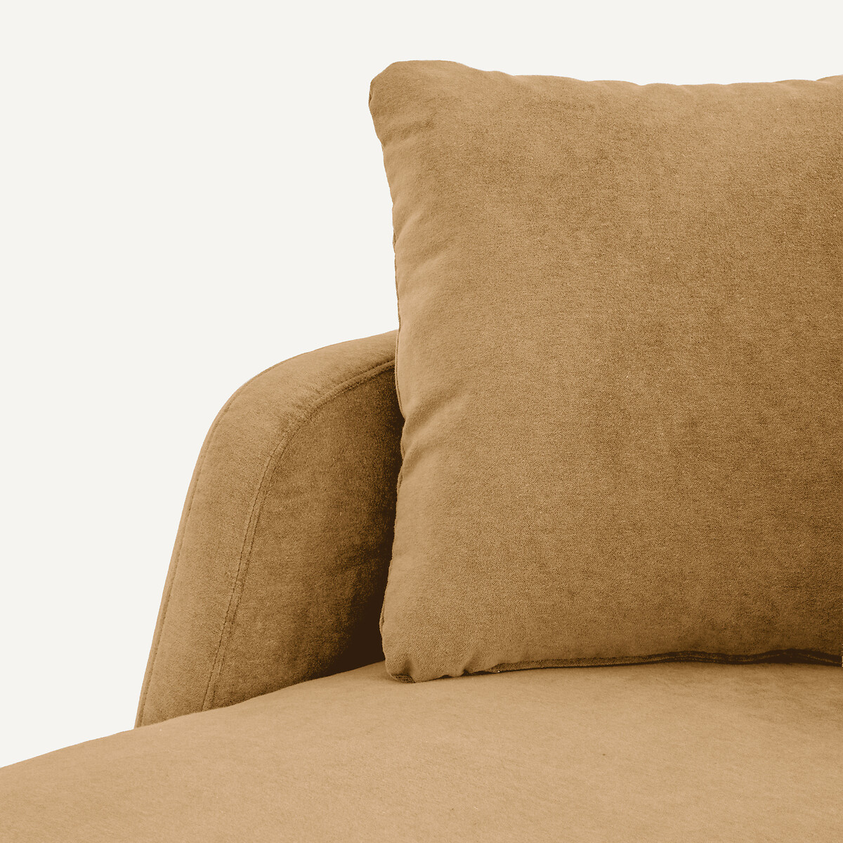 Chaise longue in velluto stone, MODERNISTE, design di Emmanuel Gallina caramello , AM.PM X EMMANUEL GALLINA