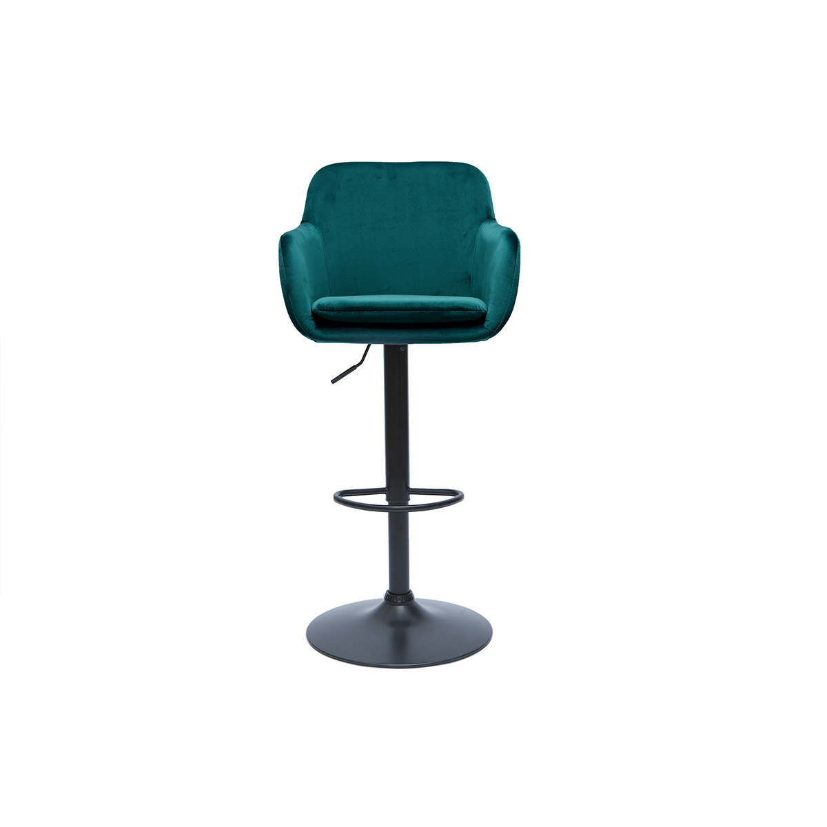 Tabourets de bar design réglables (lot de 2) AMIKA bleu pétrole, MILIBOO
