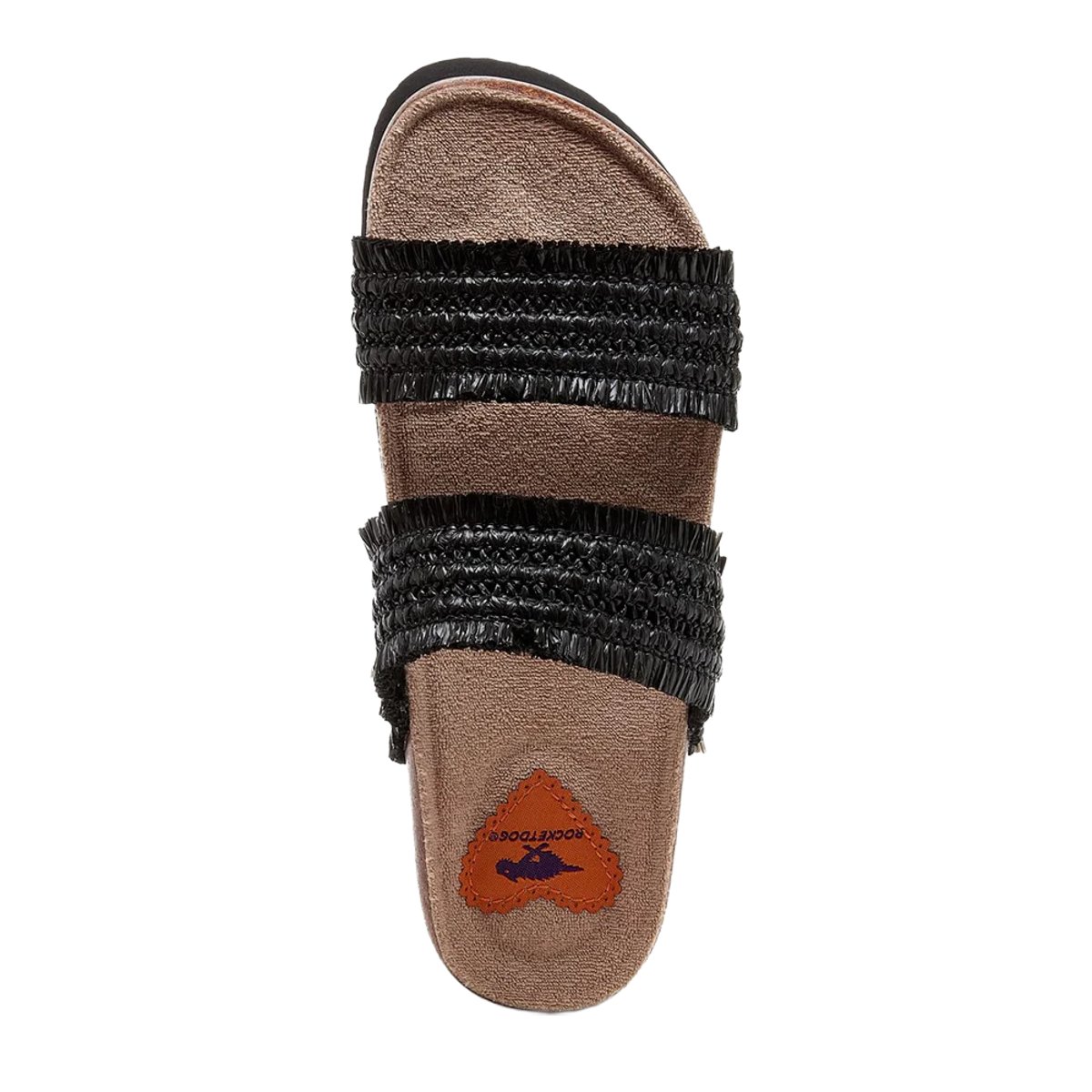 Tongs ARUBA RAFFIA noir, ROCKET DOG