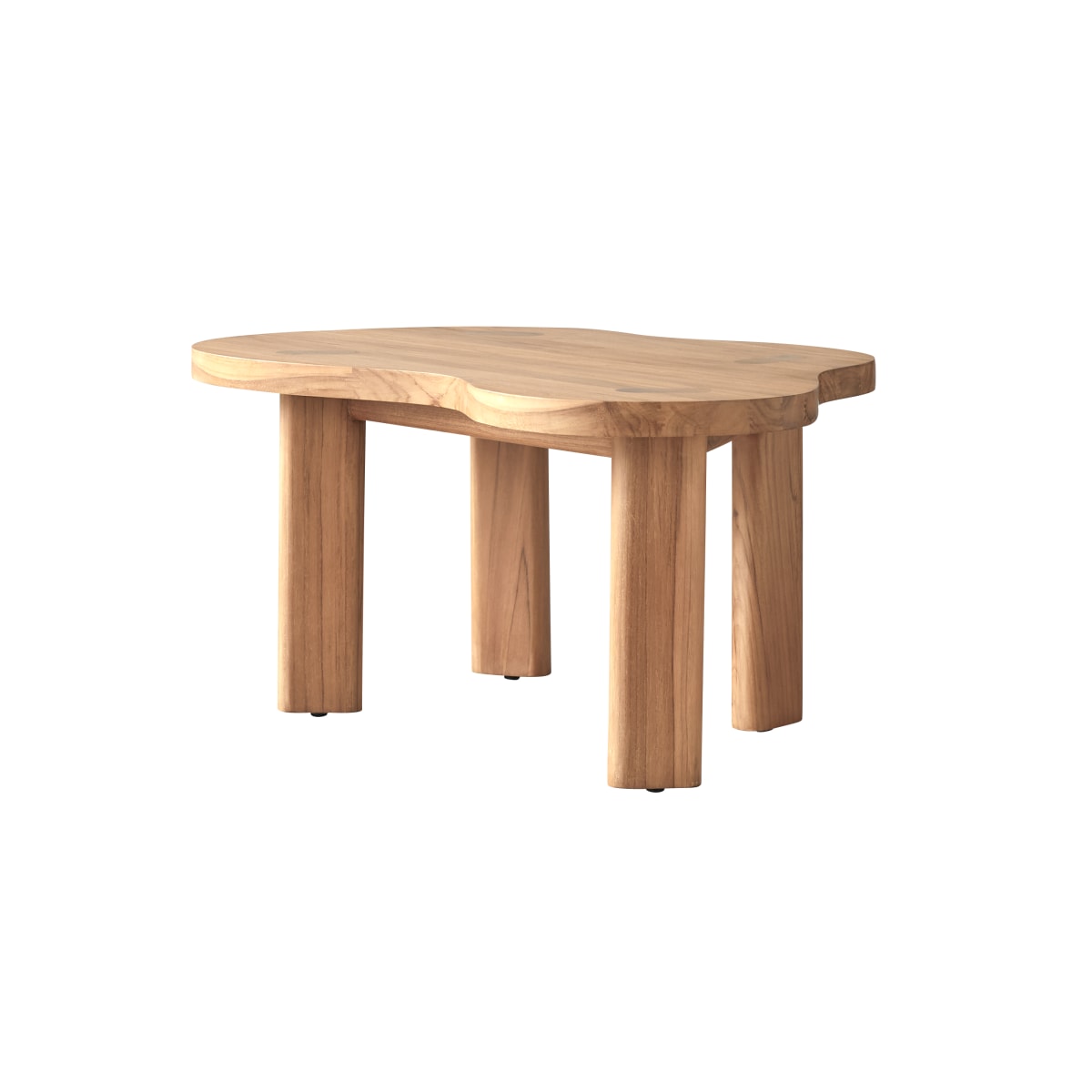 Table basse en Teck massif, LOTHAIRE naturel, TIKAMOON
