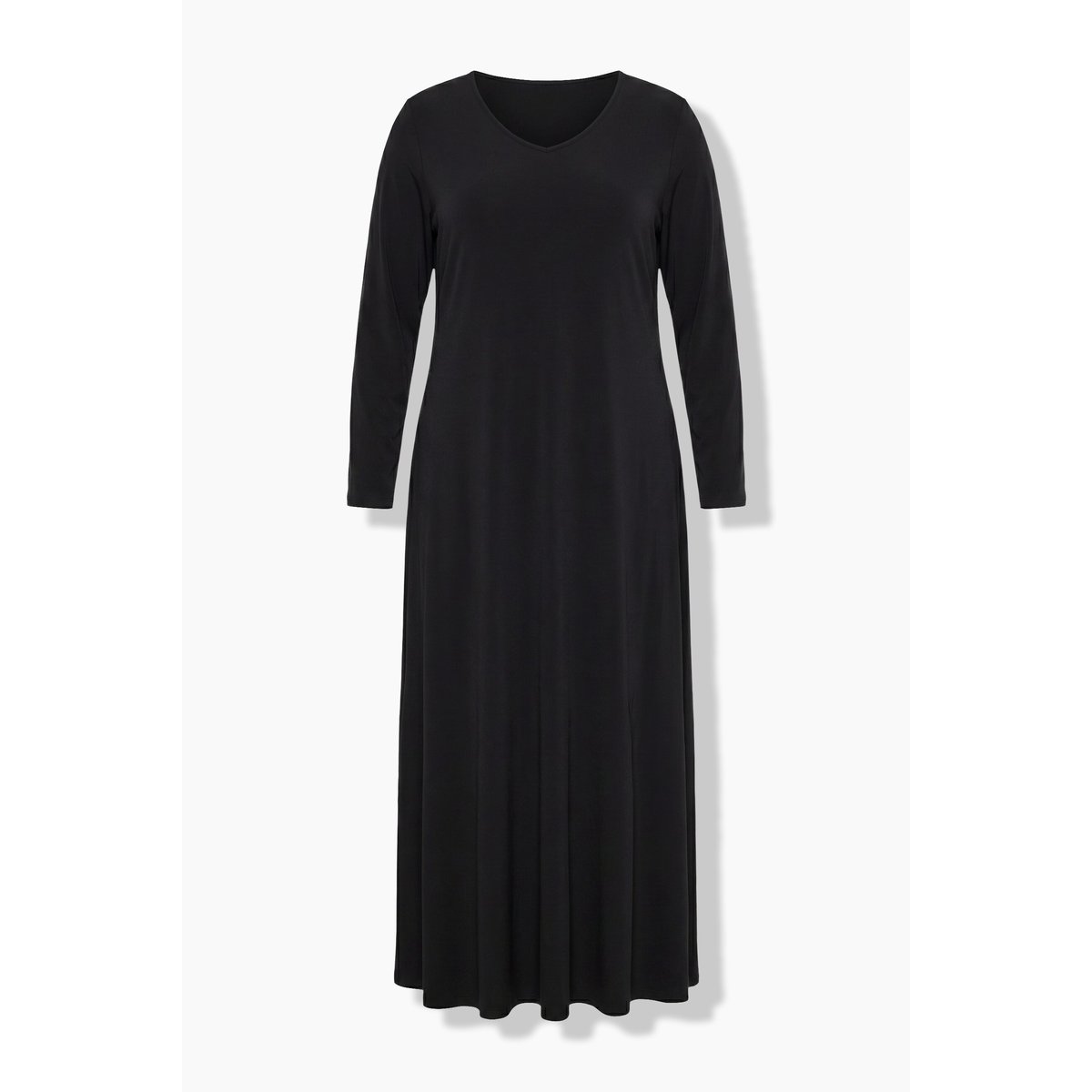Robe maxi, empiècements aux épaules noir, ULLA POPKEN